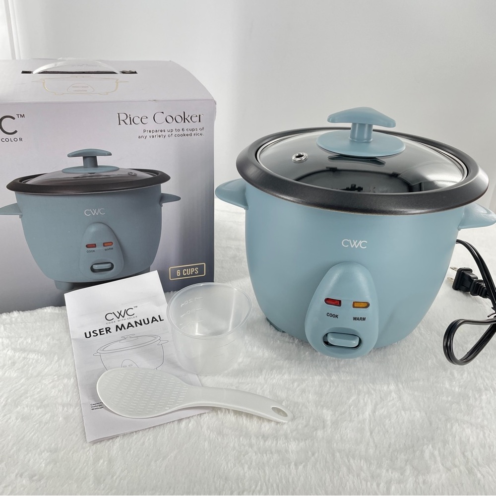 CWC Slate Blue 6 Cup Rice Cooker